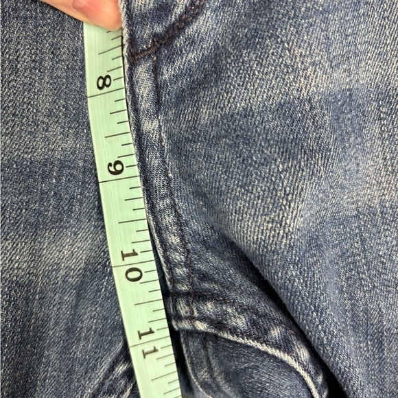 Rag & Bone Blue Slim Jeans with Distressed Look - Picture 6 of 11